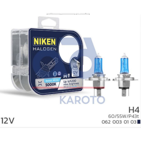NİKEN H4 BEYAZ IŞIK SET (2Lİ)
